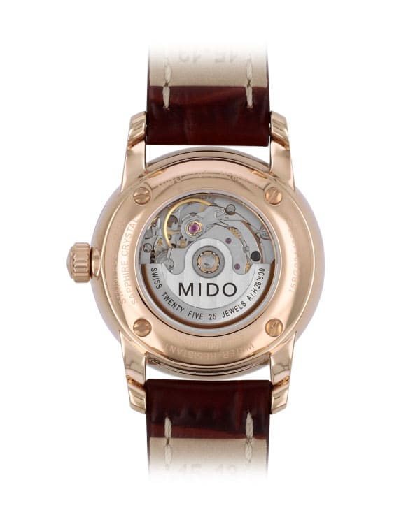 Mido Baroncelli II Lady rosé M7600 Rückseite