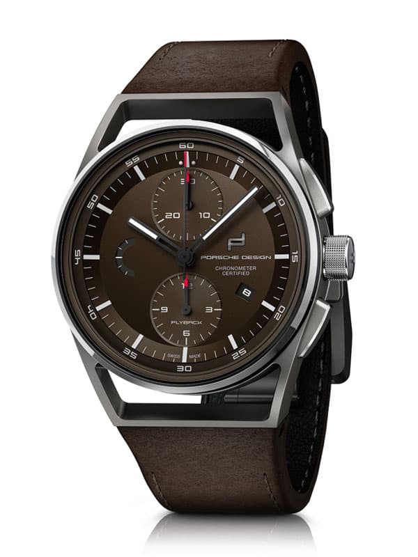 ▷ PORSCHE DESIGN 1919 Chronotimer Flyback Brown & Leather