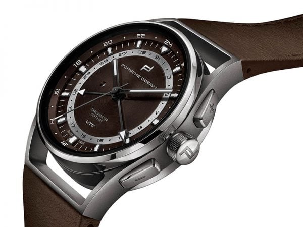 PORSCHE DESIGN 1919 Globetimer UTC Titanium & Brown 4046901980184