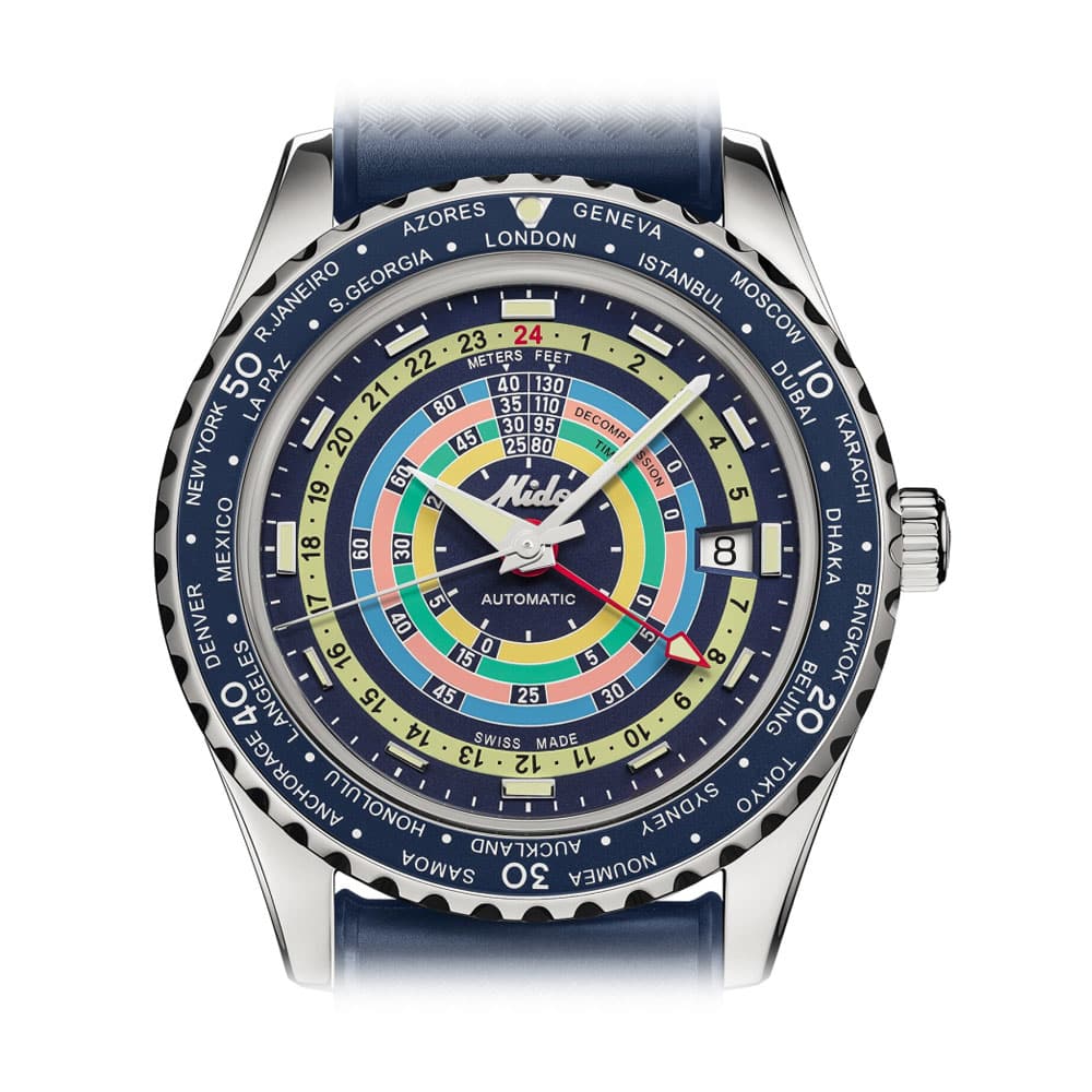 2 MIDO Ocean Star Decompression Worldtimer M026.829.17.041.00 | BURCK Uhrenshop MIDO Ocean Star Decompression Worldtimer M026.829.17.041.00