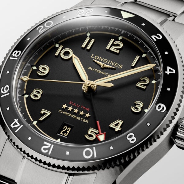 1 LONGINES Spirit Zulu Time Titanium L3.802.1.53.6 Chronometer GMT