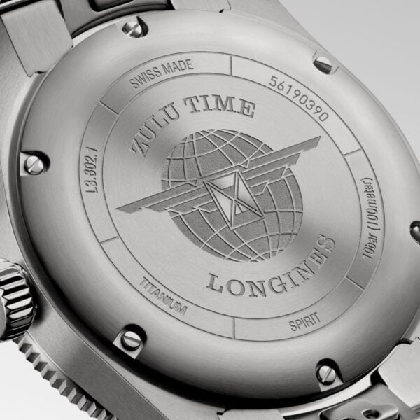 5 LONGINES Spirit Zulu Time Titanium L3.802.1.53.6 Chronometer GMT