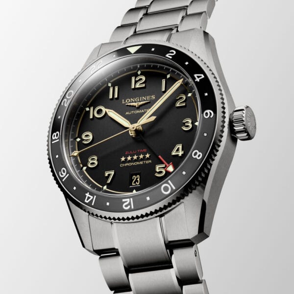 6 LONGINES Spirit Zulu Time Titanium L3.802.1.53.6 Chronometer GMT