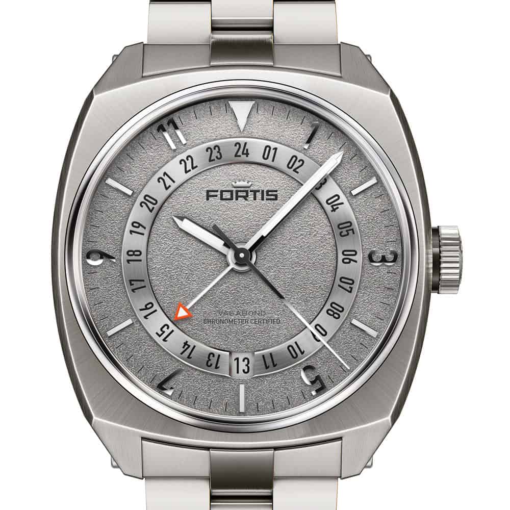 2 FORTIS Vagabound V-40 Stormy Gray auf Block Bracelet F6660000 | BURCK Uhrenshop 2 FORTIS Vagabound V-40 Stormy Gray auf Block Bracelet F6660000