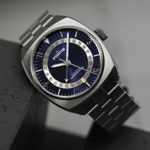 7 FORTIS Vagabond V-40 Blue Dusk auf Block Bracelet F6660002