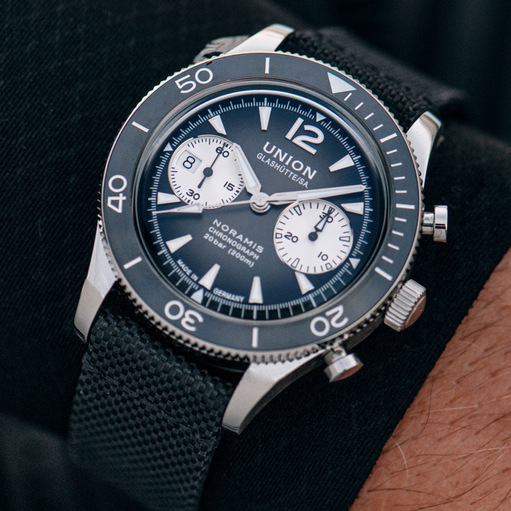 1 UNION Glashütte Noramis Chronograph Sport D012.927.18.057.00 | BURCK Uhrenshop 1 UNION Glashütte Noramis Chronograph Sport D012.927.18.057.00